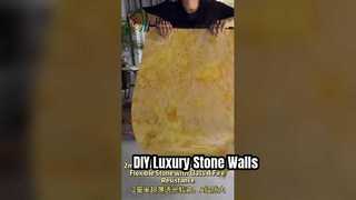 แผ่นผนังหินนุ่มยืดหยุ่น ติดตั้งง่าย DIY