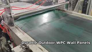 แผงผนัง WPC กลางแจ้งที่ทนทานการหุ้มทนต่อสภาพอากาศ