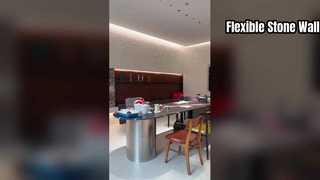 แผงหินยืดหยุ่นกันน้ำทนไฟ